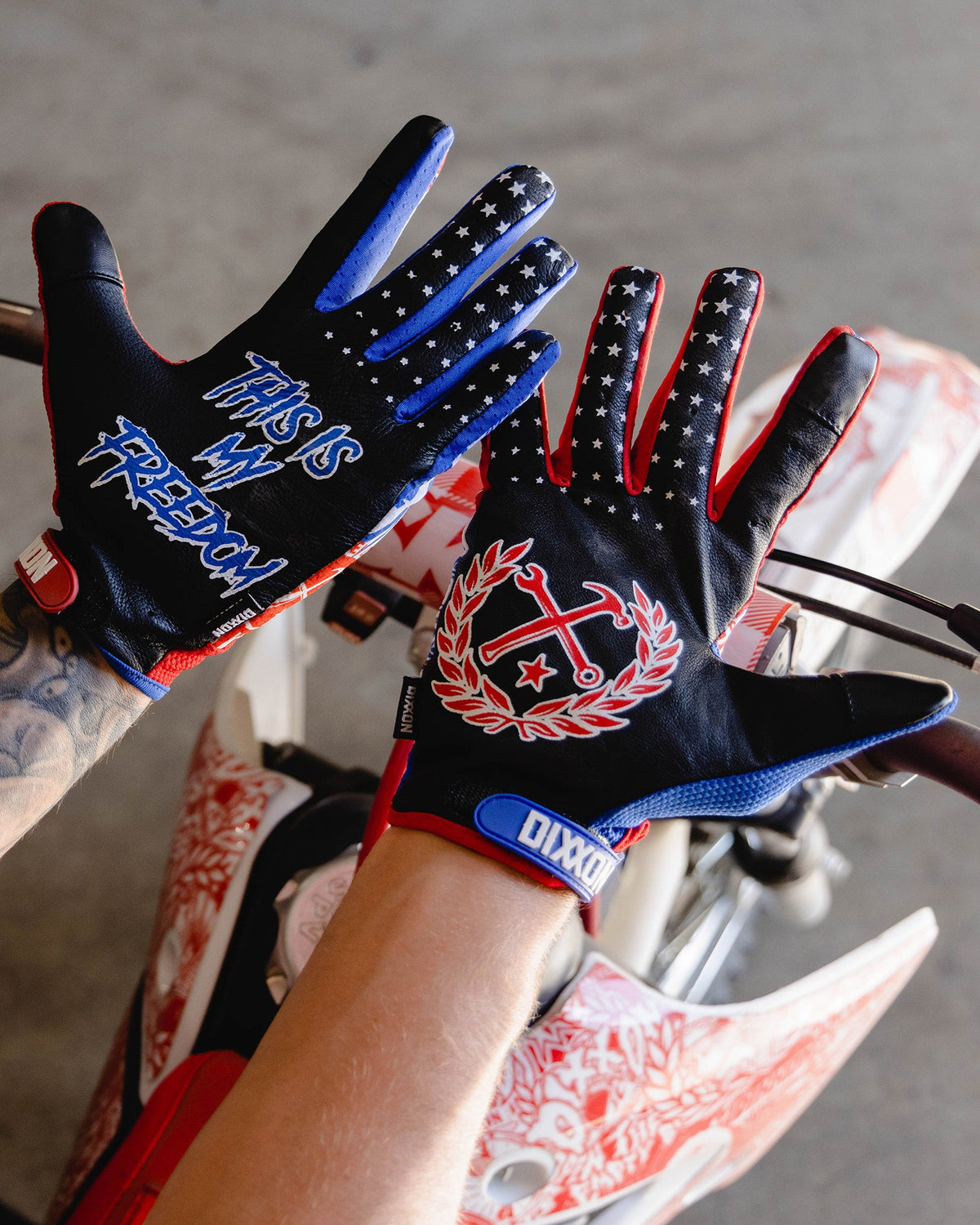 Corpo Overload Moto Gloves - America - Dixxon Flannel Co. view 2