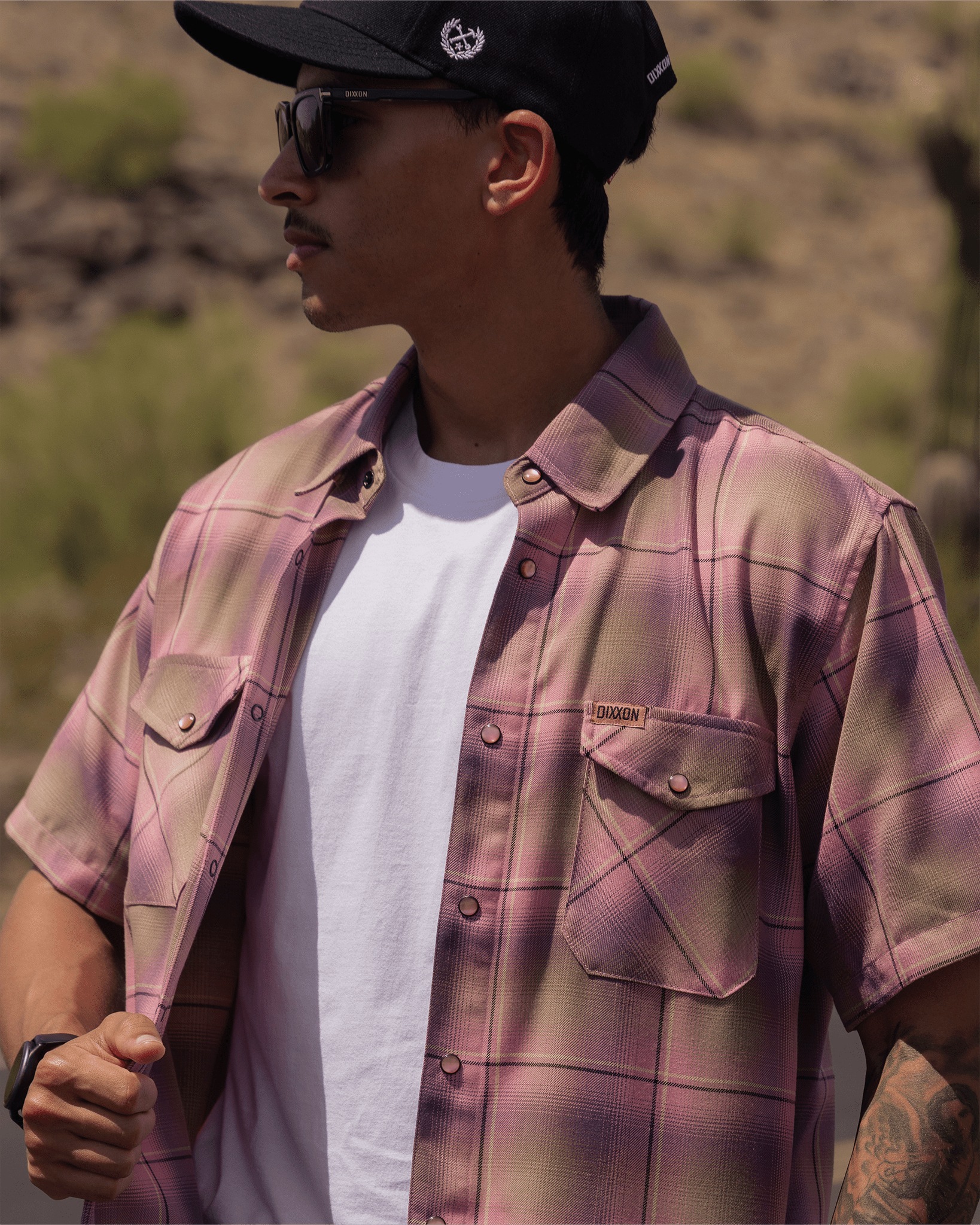 Desert Rose Short Sleeve Flannel - Dixxon Flannel Co. view 17