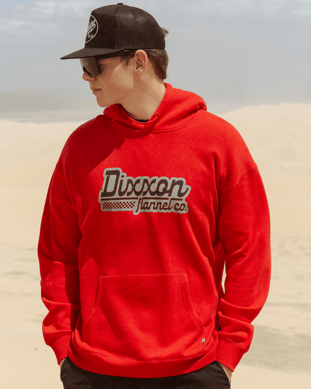 Drift Pullover Hoodie - Red - Dixxon Flannel Co. view 4