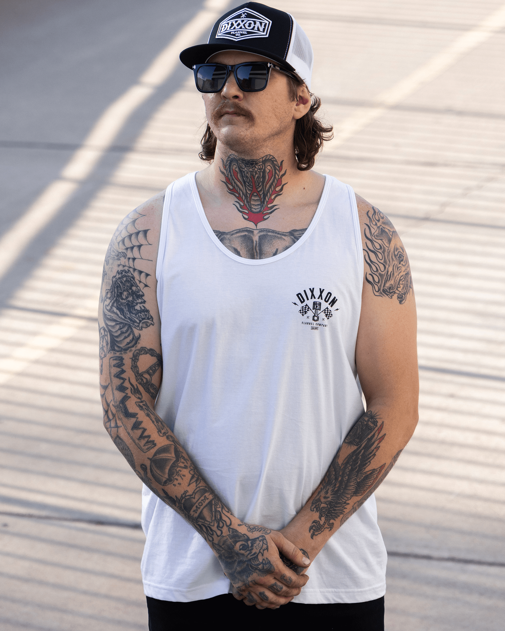 Driver Tank - White - Dixxon Flannel Co. view 3