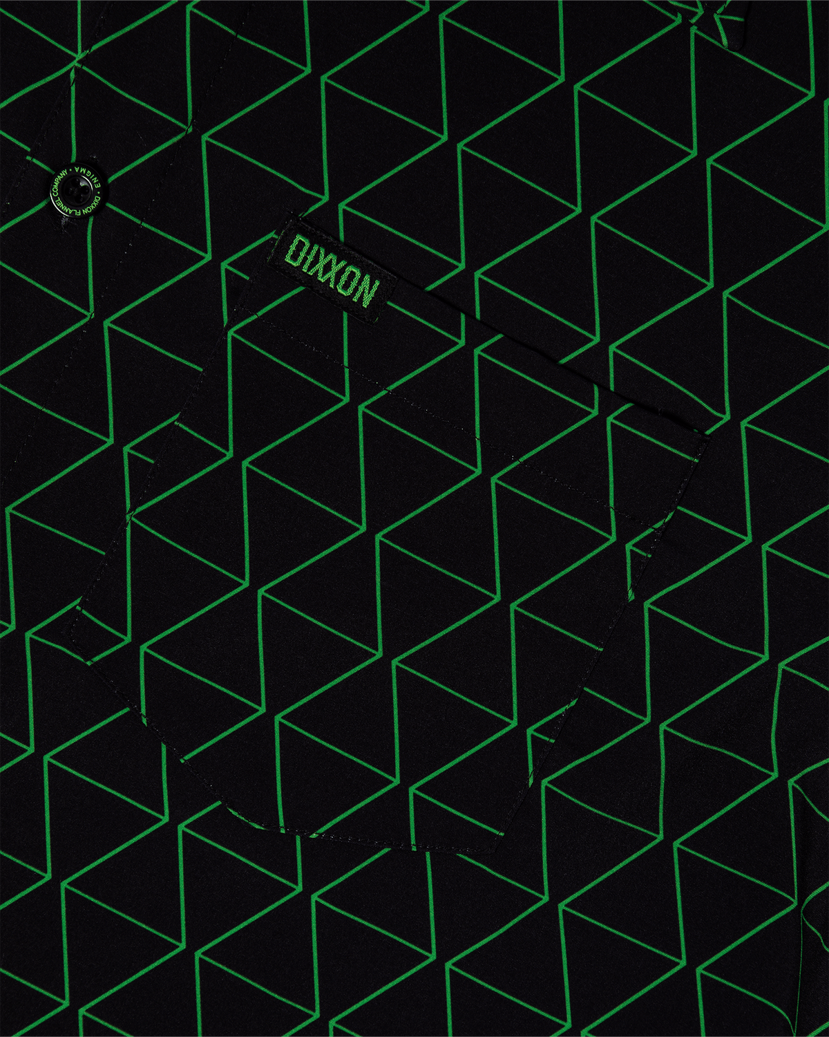 Enigma Party Shirt - Black & Green - Dixxon Flannel Co. view 7