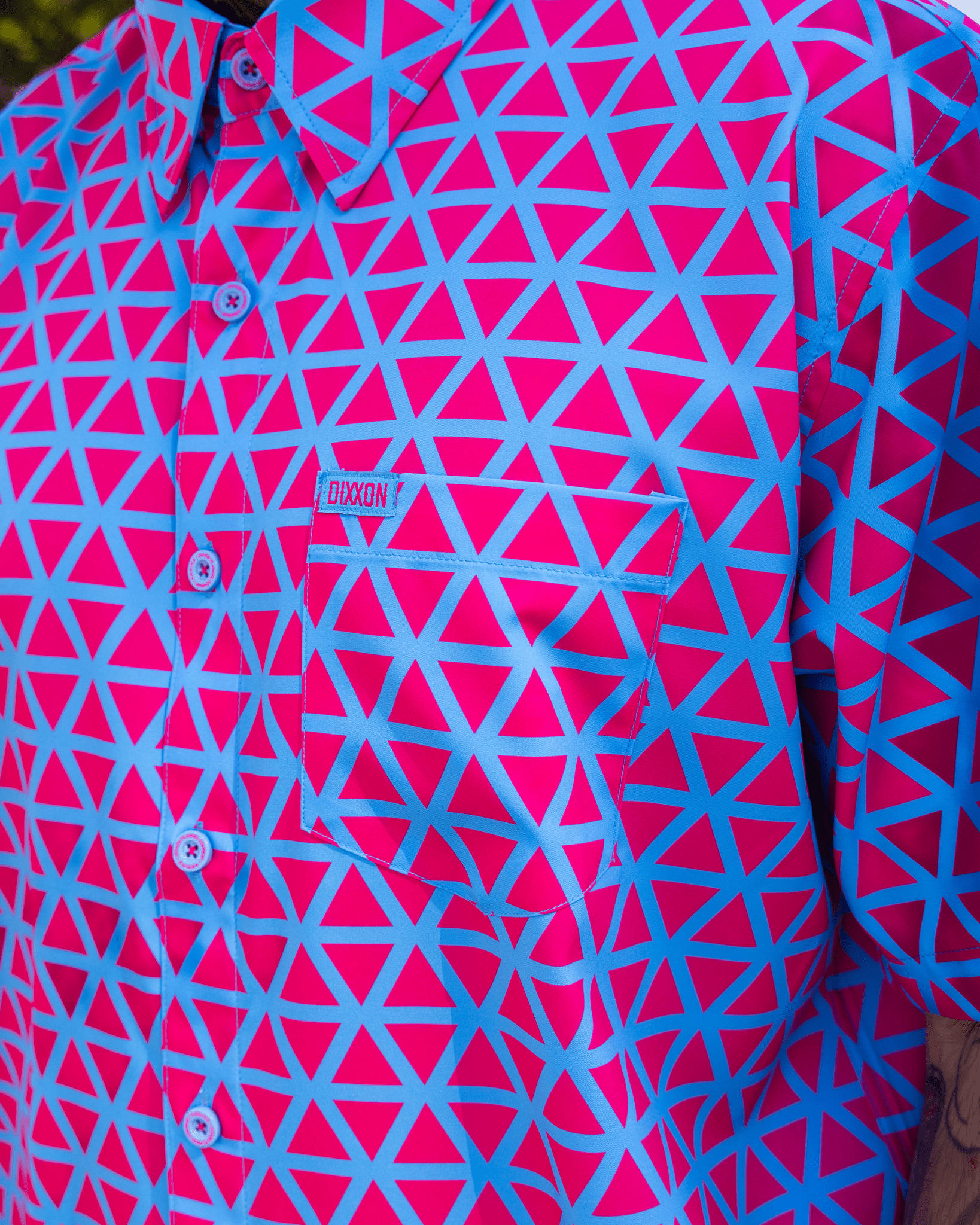 Enigma Party Shirt - Pink & Blue - Dixxon Flannel Co.