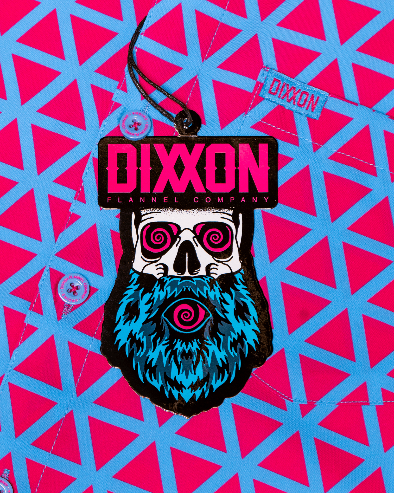 Enigma Party Shirt - Pink & Blue - Dixxon Flannel Co.