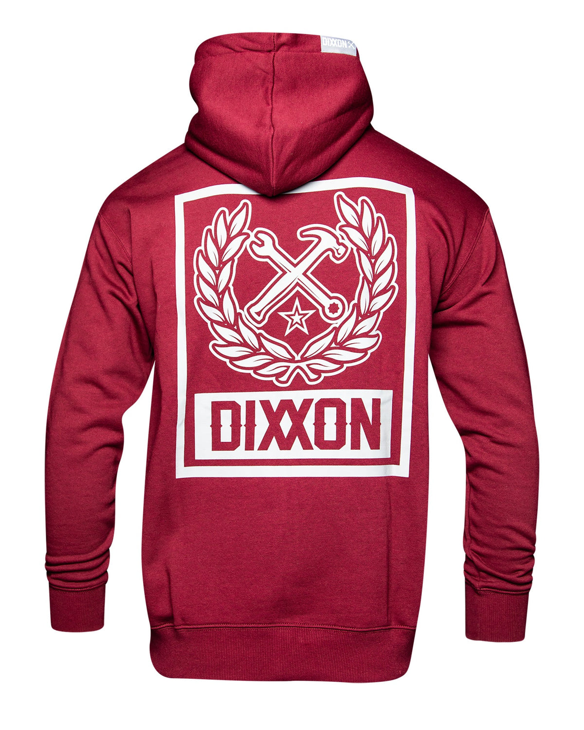 Gray Box Crest Zip Up - Maroon - view 1