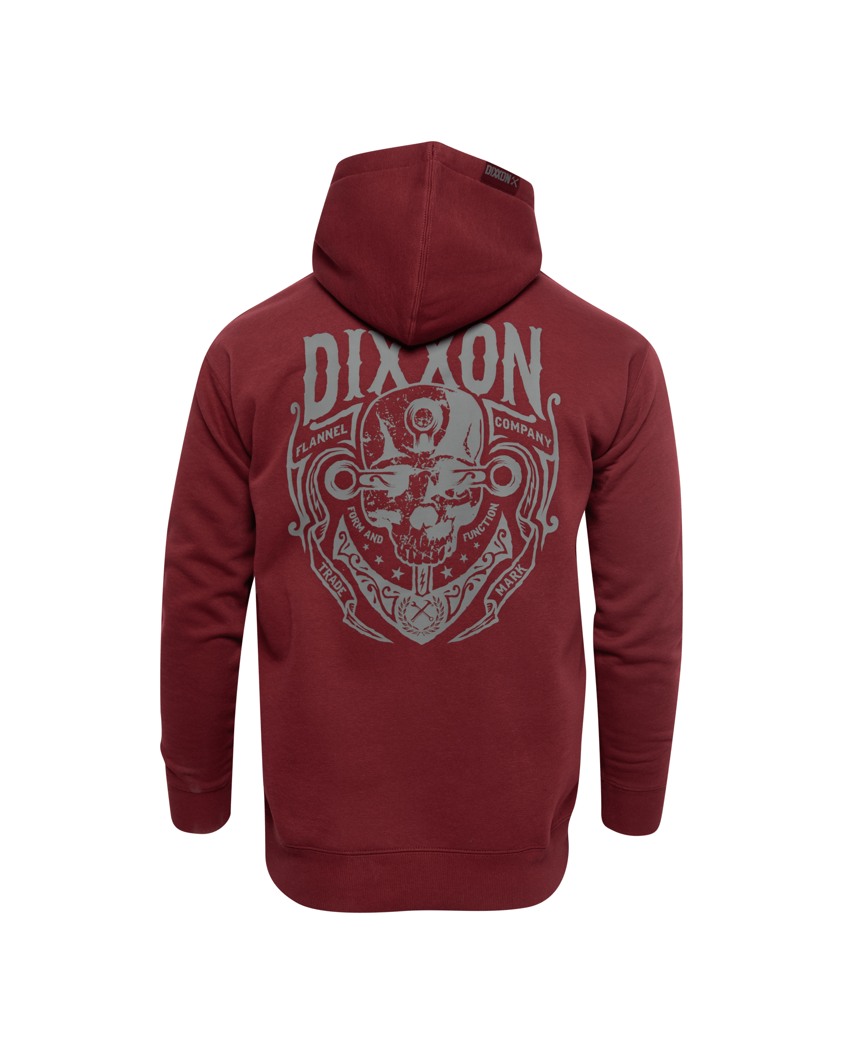 Gray Low Tide Pullover Hoodie - Maroon - Dixxon Flannel Co.
