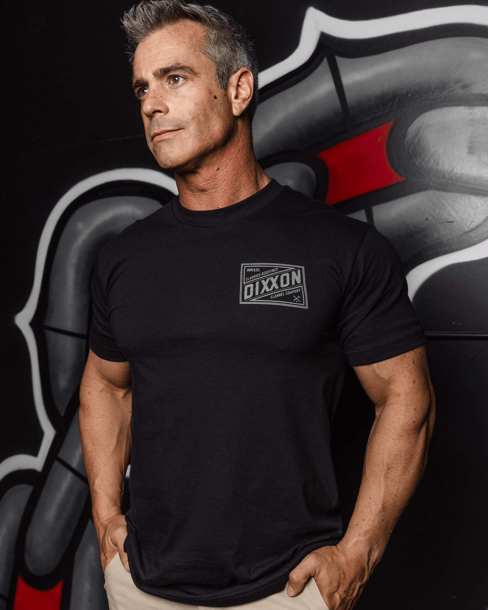 Grey Classic Billboard T-Shirt - Black - Dixxon Flannel Co.