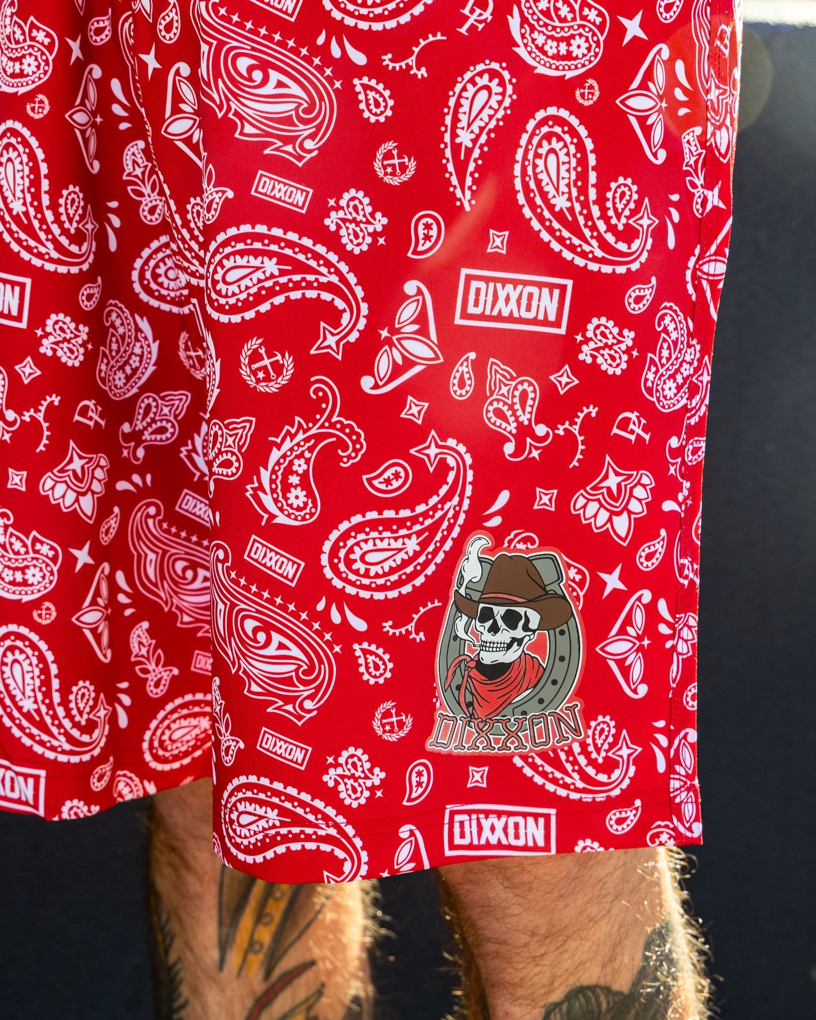 Hankie Boardshorts - Red - Dixxon Flannel Co.