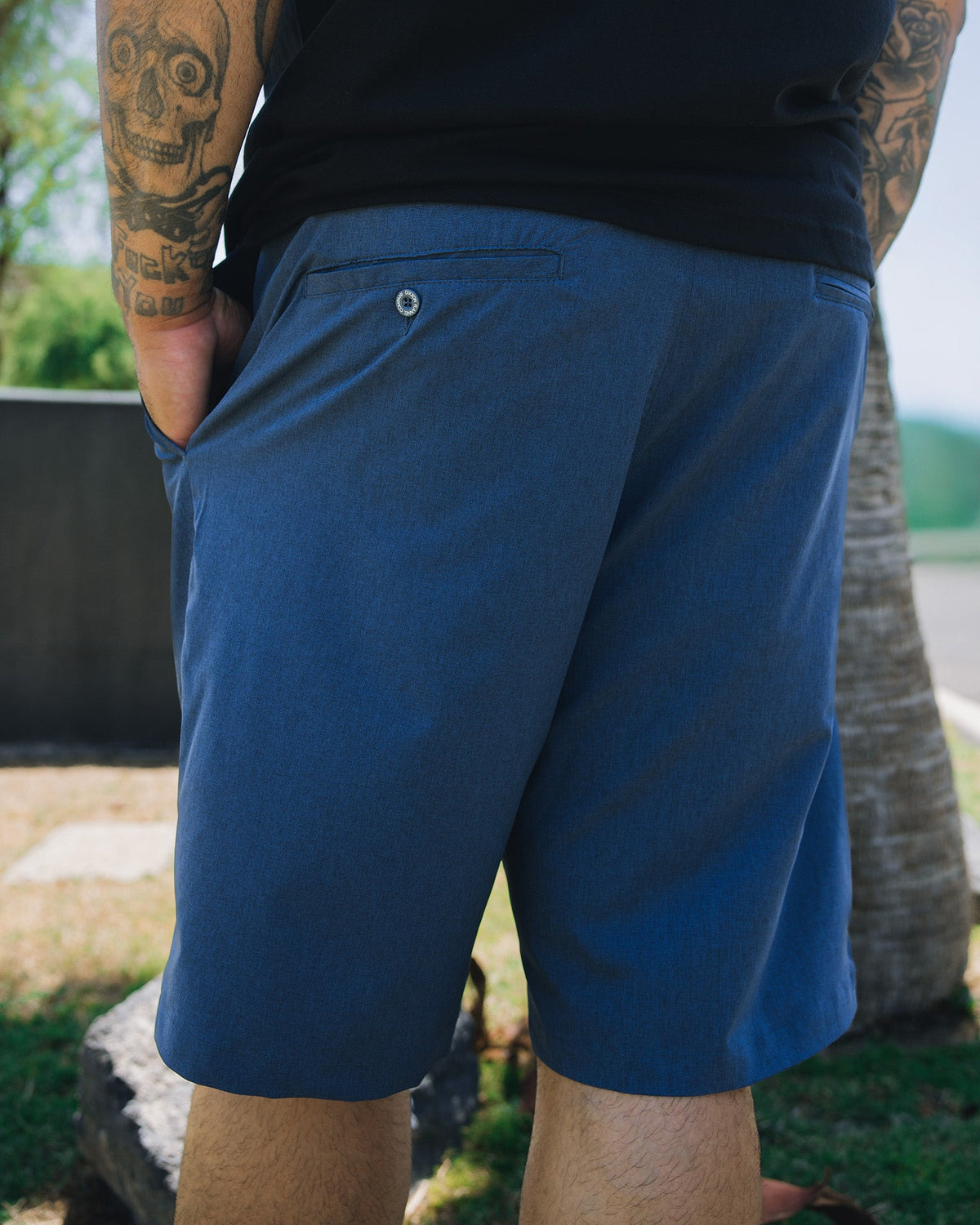 Hybrid Shorts - Navy Blue - Dixxon Flannel Co. view 5