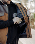 Jackson Leather & Canvas Vest - Brown - Dixxon Flannel Co.