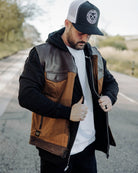 Jackson Leather & Canvas Vest - Brown - Dixxon Flannel Co.