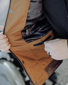 Jackson Leather & Canvas Vest - Brown - Dixxon Flannel Co.