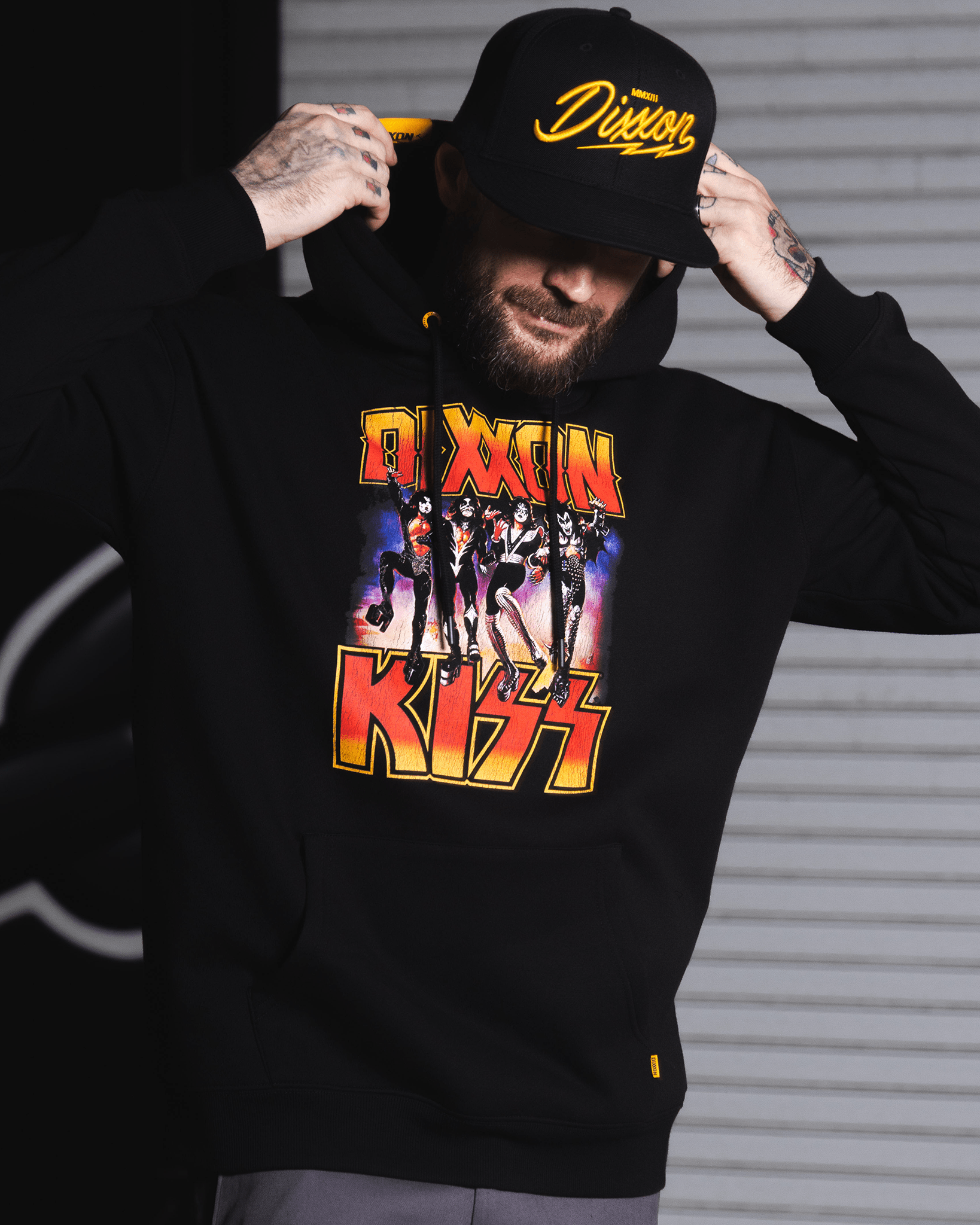 KISS Destroyer Pullover Hoodie - Black - Dixxon Flannel Co. view 1