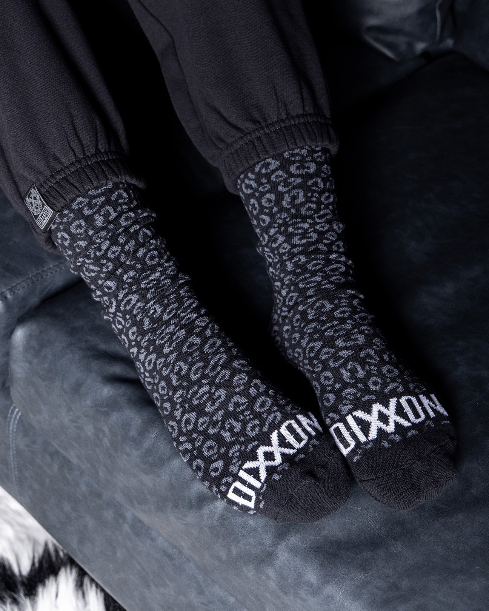 Leopard Crew Socks - Dixxon Flannel Co.