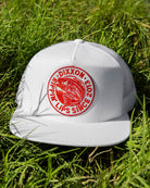 Lip Ripper Flat Bill Trucker Snapback - Red & White - Dixxon Flannel Co.