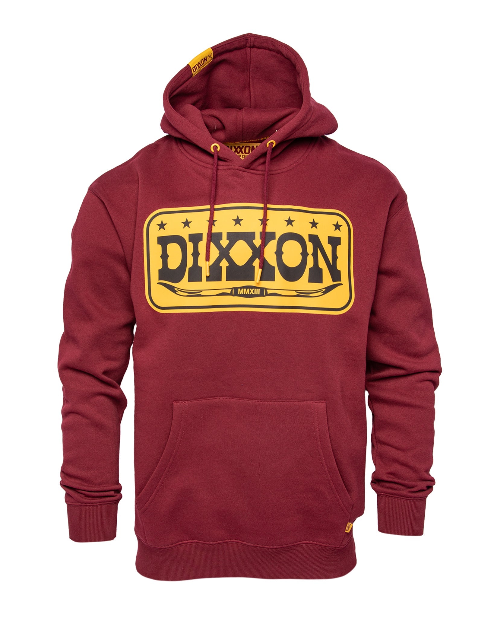 Longhorn Pullover Hoodie - Maroon - Dixxon Flannel Co.
