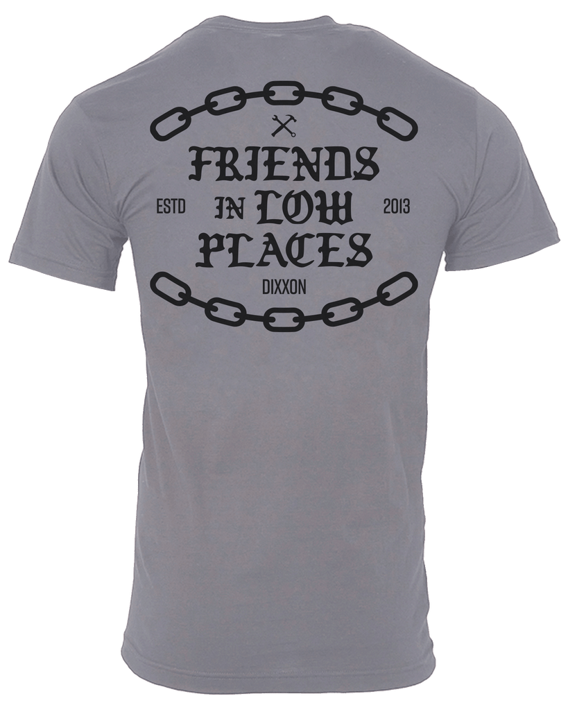 Low Places Chains T-Shirt - Charcoal - Dixxon Flannel Co.