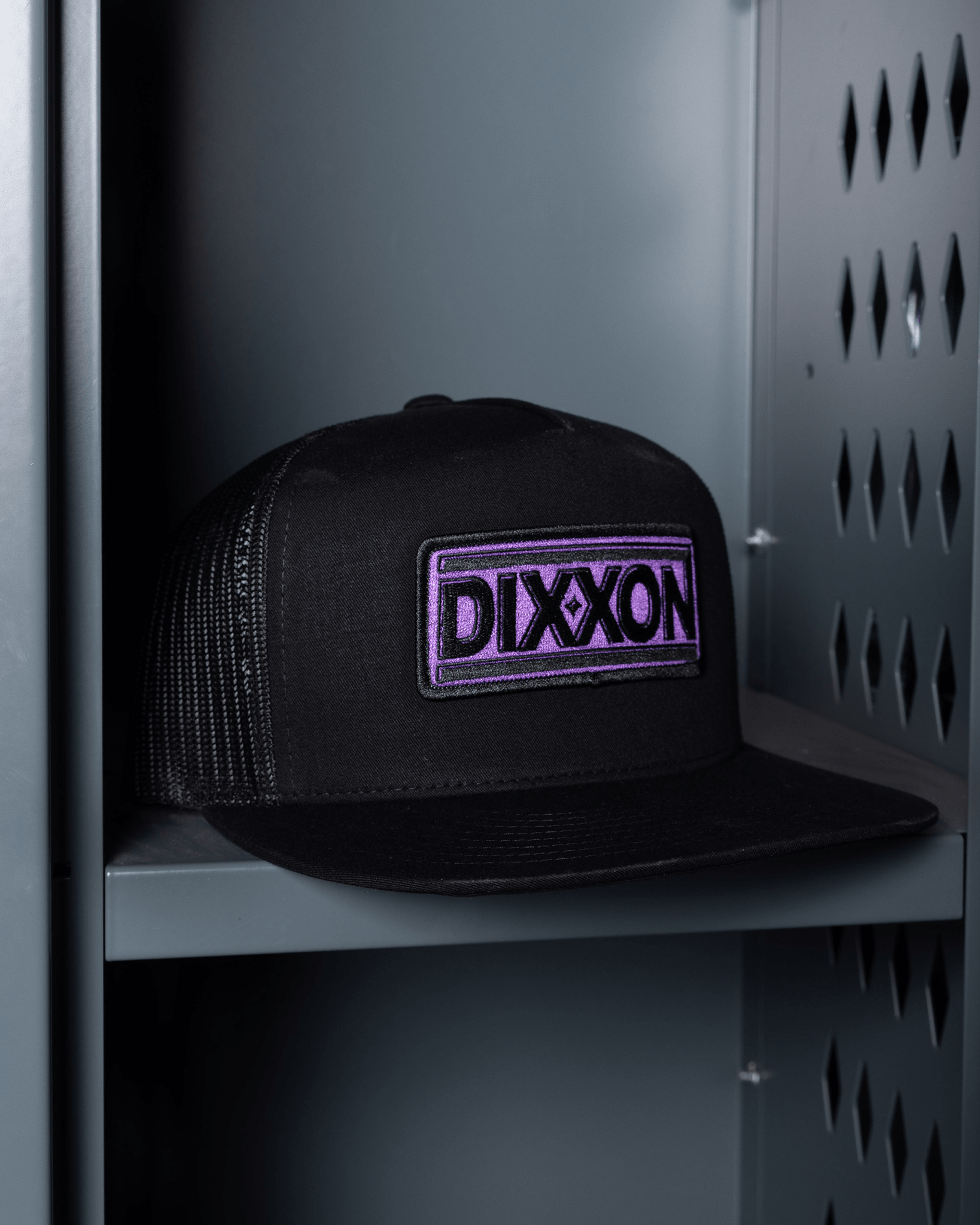 New Wave Flat Bill Trucker Snapback - Black & Purple - Dixxon Flannel Co.