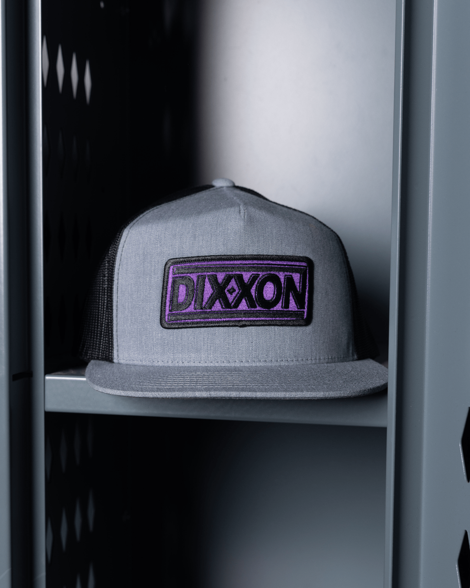 New Wave Flat Bill Trucker Snapback - Black & Purple - Dixxon Flannel Co.