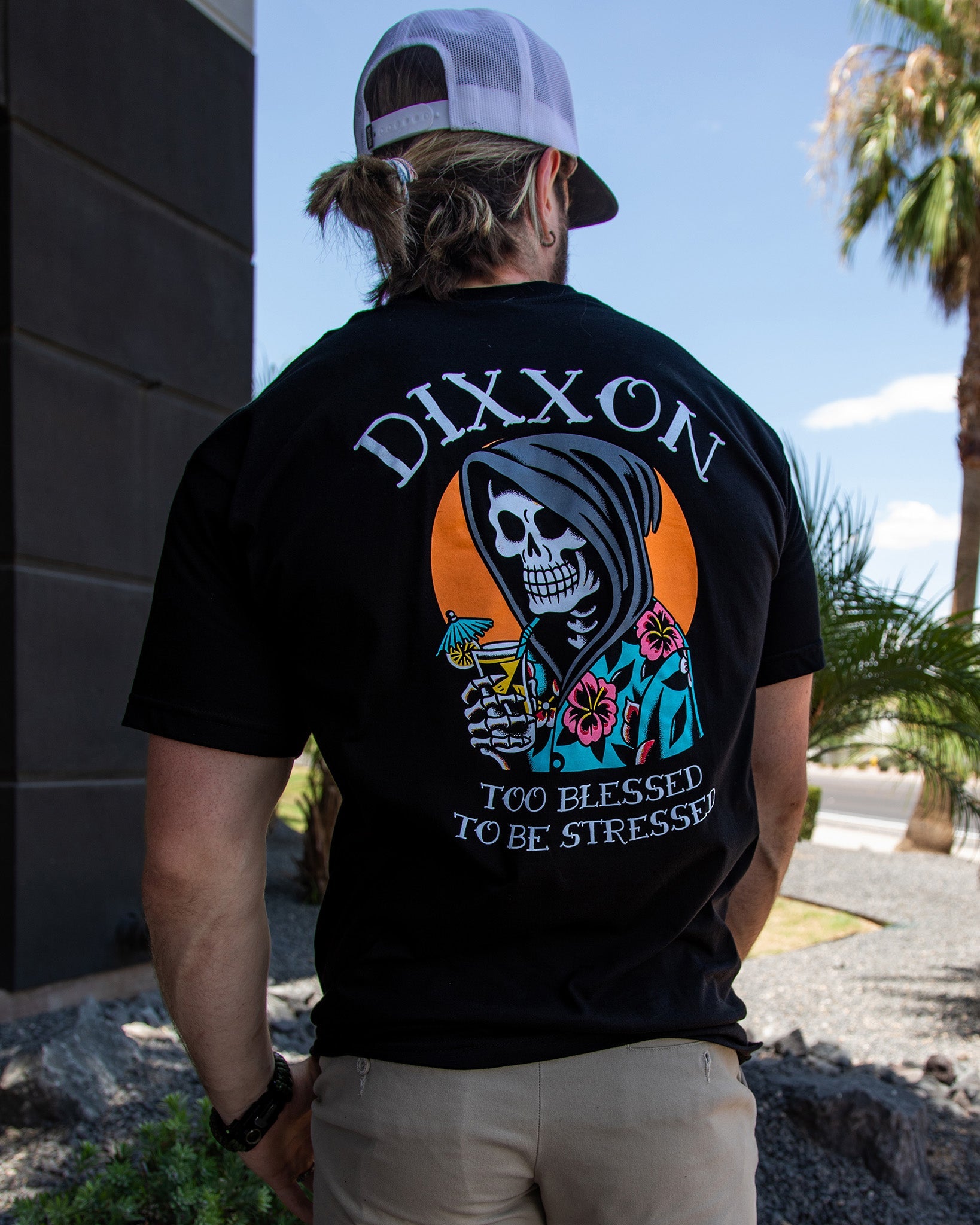 Dixxon Orange Holiday In The Sun T-Shirt - Black