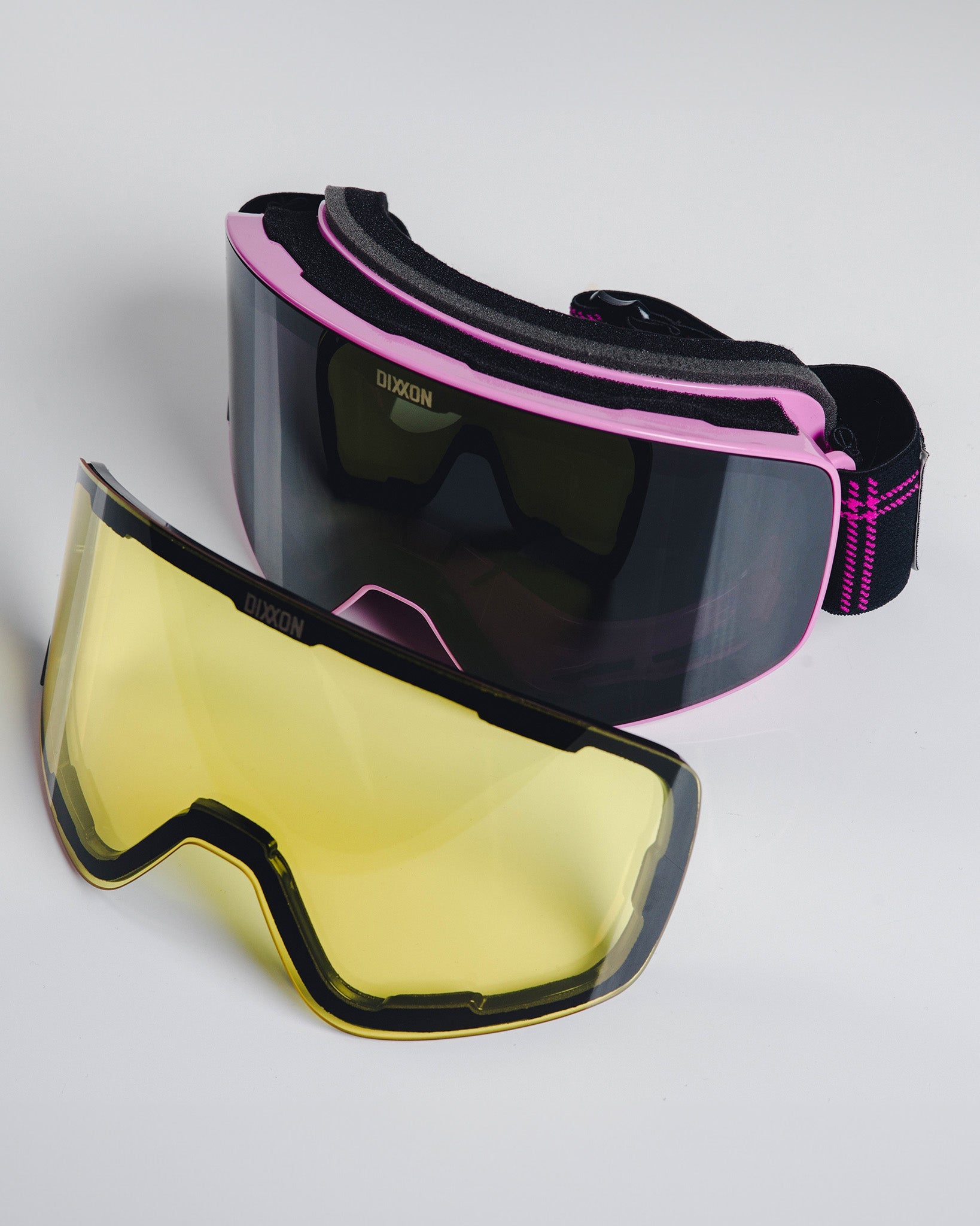 Dixxon Outlander SXS Goggles: Black & Pink - Ride Ready