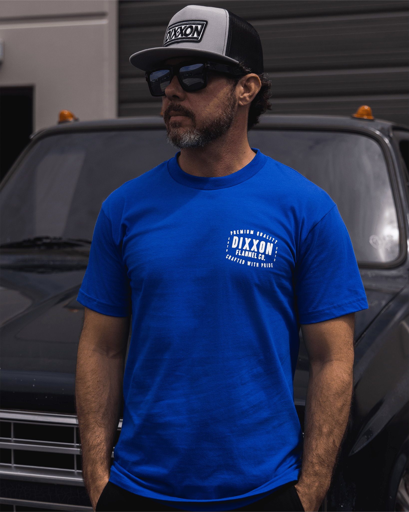 Over Under T-Shirt - Royal Blue - Dixxon Flannel Co. view 3