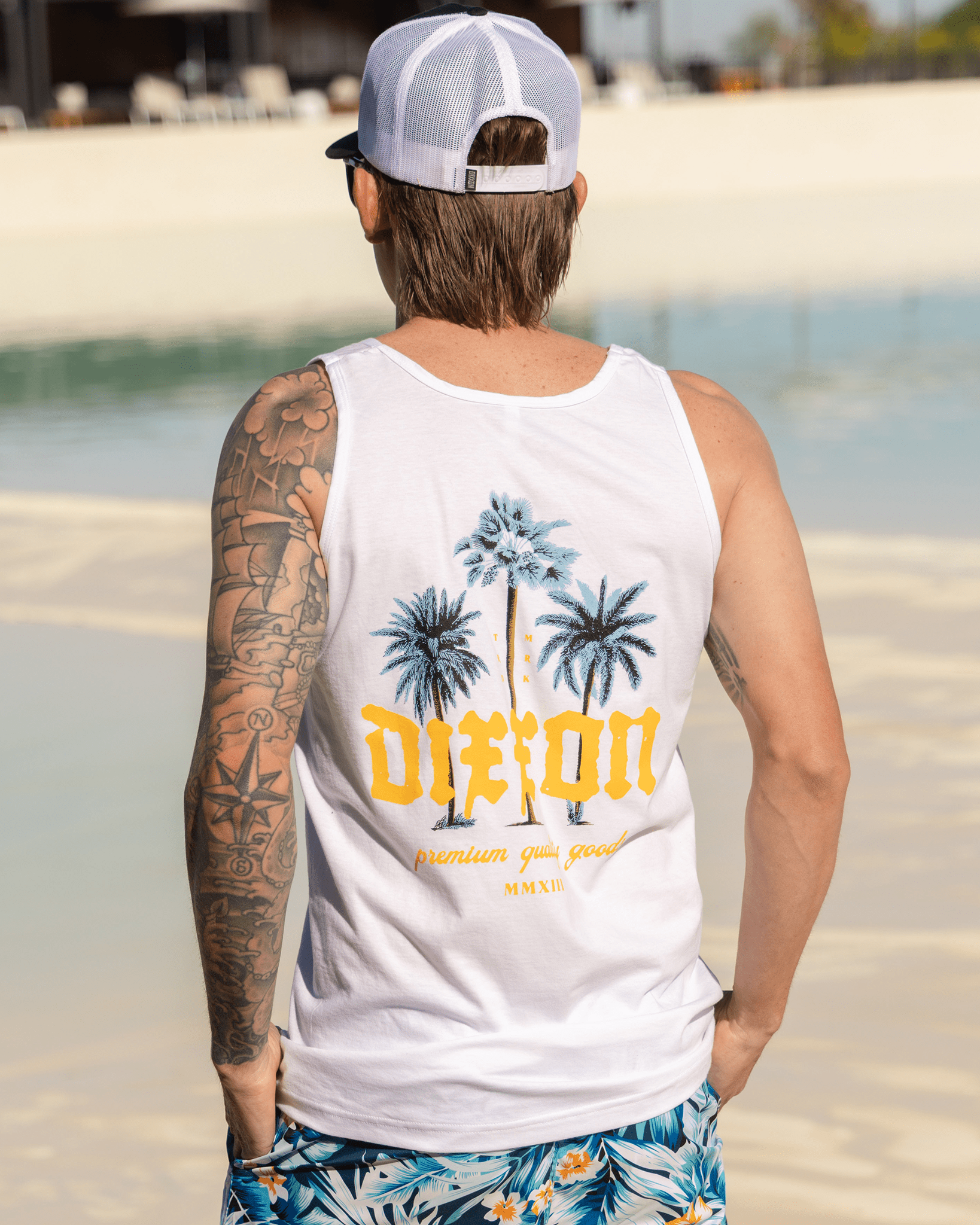 Palms Tank - White - Dixxon Flannel Co.