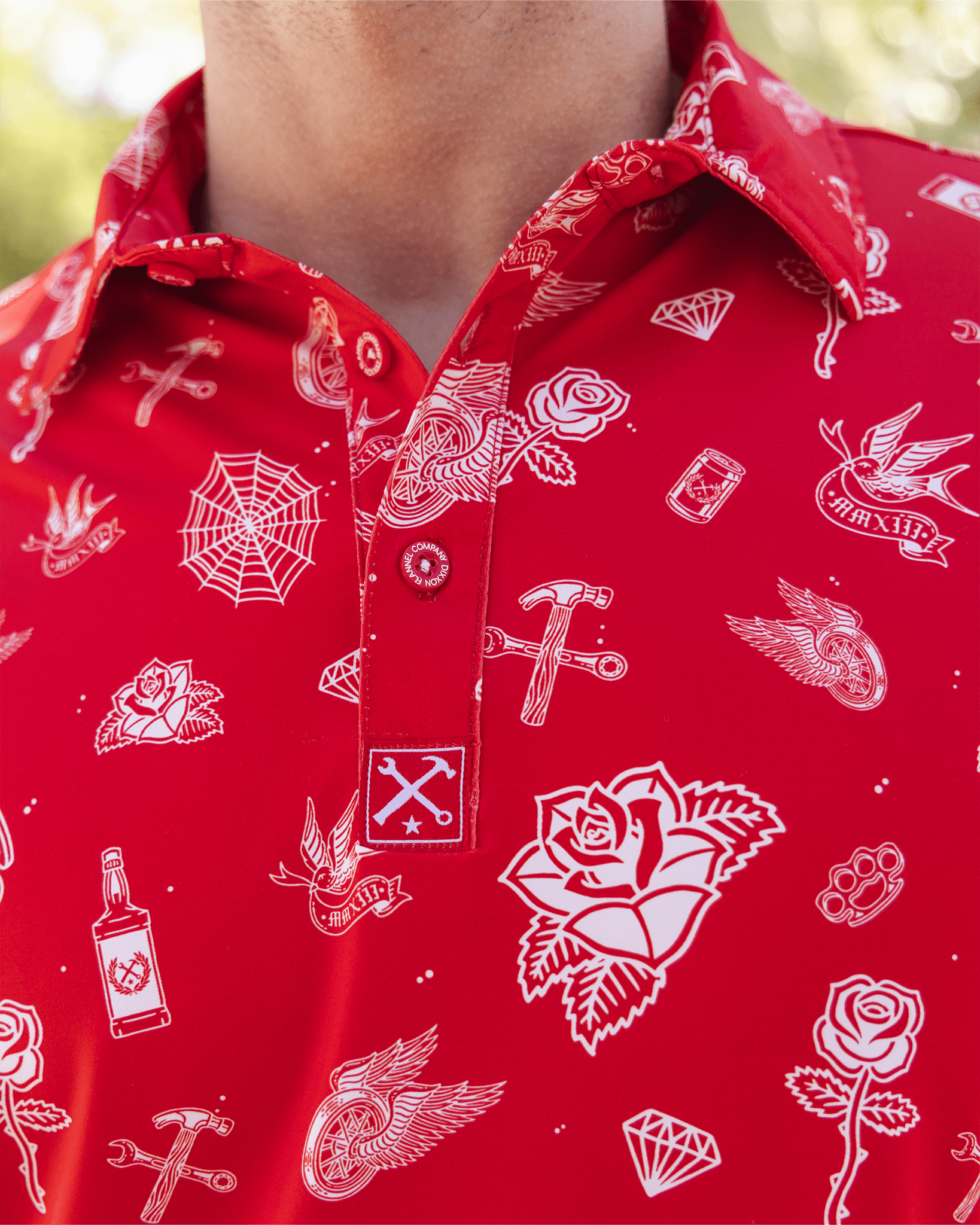 Party Boy Party Polo - Red - Dixxon Flannel Co.