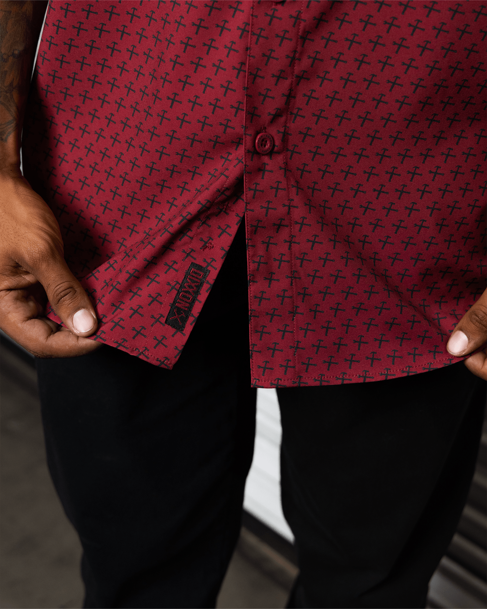 Party Hammers Party Shirt - Maroon & Black - Dixxon Flannel Co.