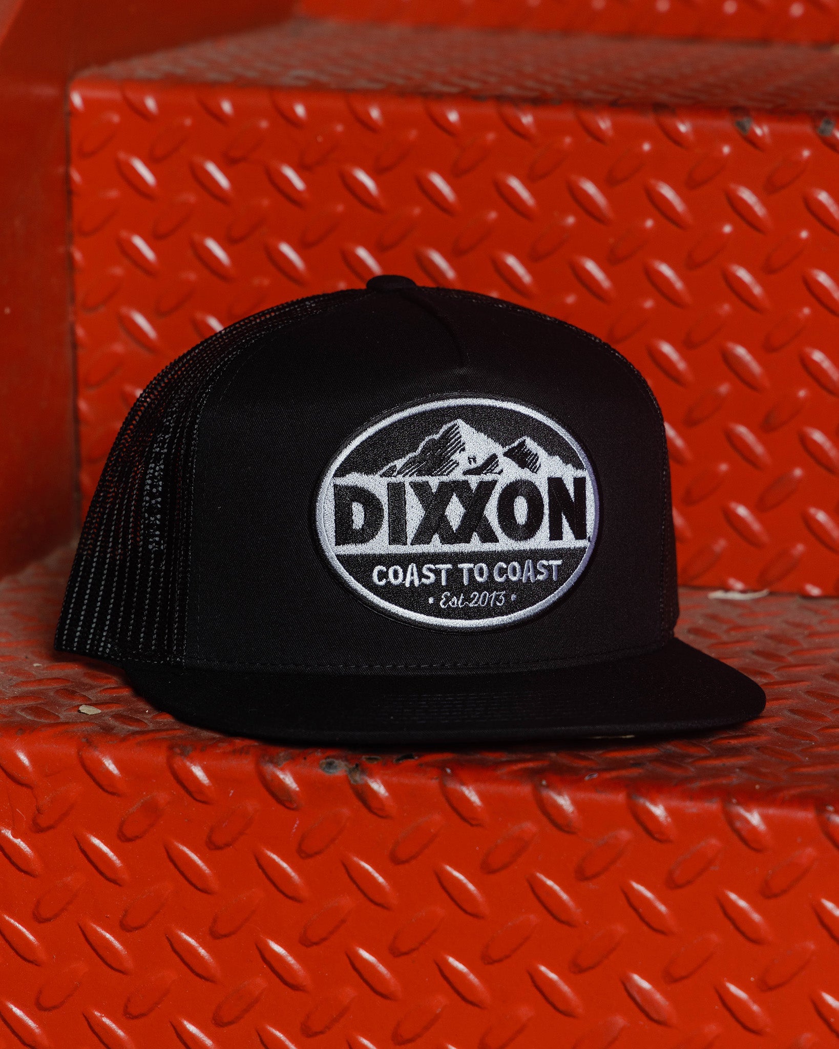 Peaks Flat Bill Trucker Snapback - Dixxon Flannel Co.