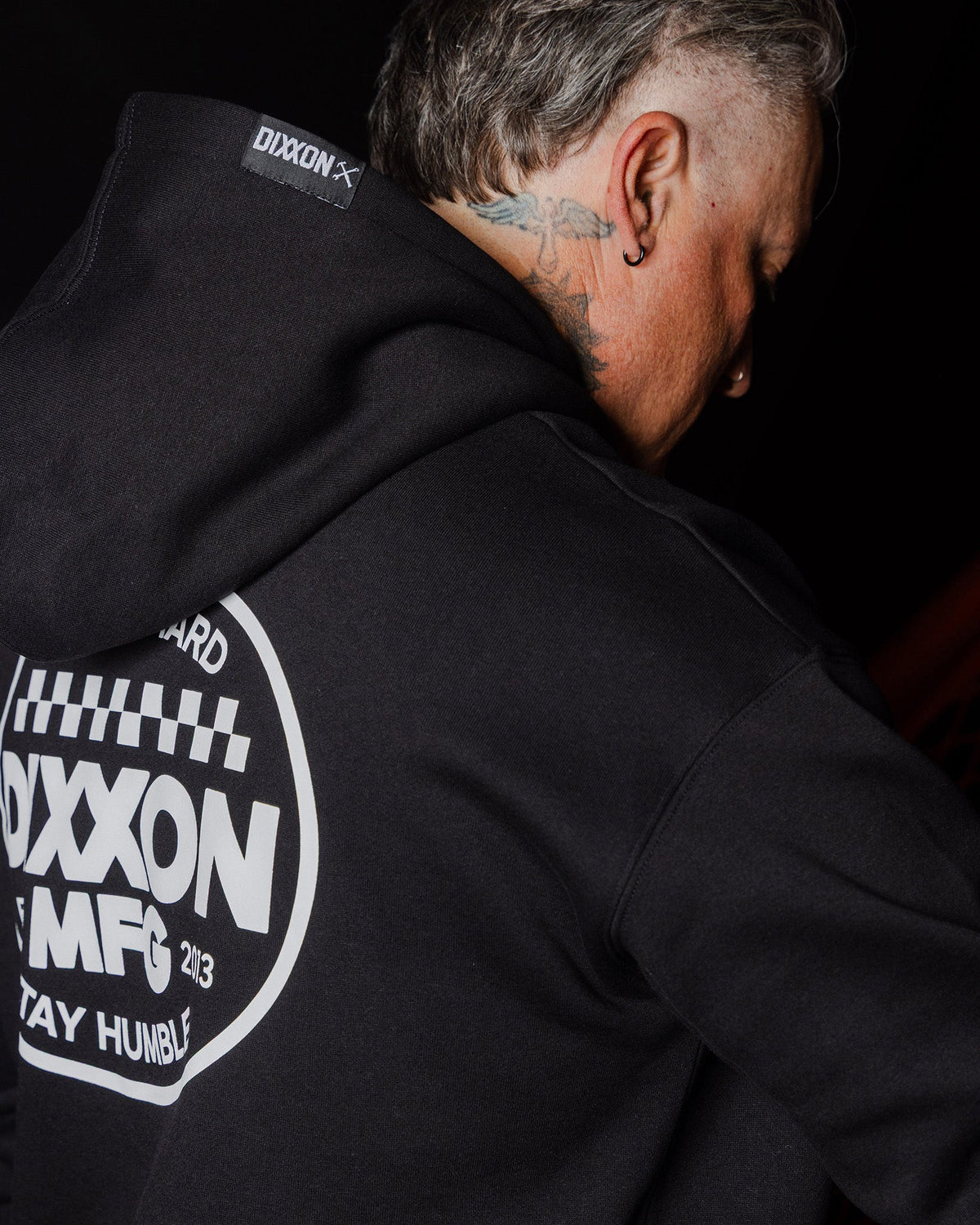 Rally Pullover Hoodie - Black - Dixxon Flannel Co. view 4