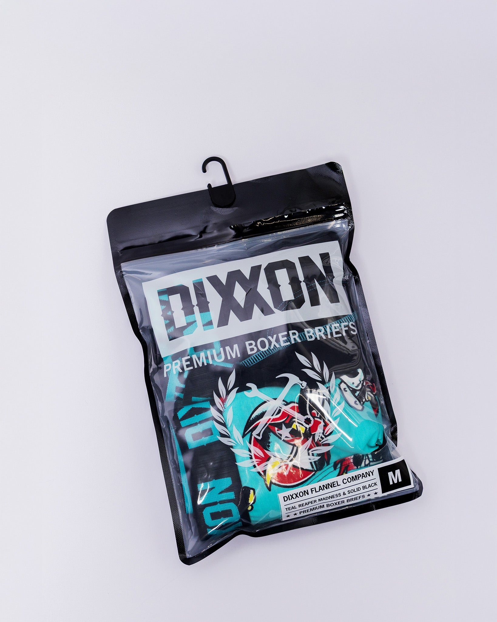 Reaper Madness Cotton Stretch 2pk Boxer Briefs - Tiffany & Black - Dixxon Flannel Co.