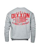 Red Shop Crewneck Sweatshirt - Heather Gray - Dixxon Flannel Co.