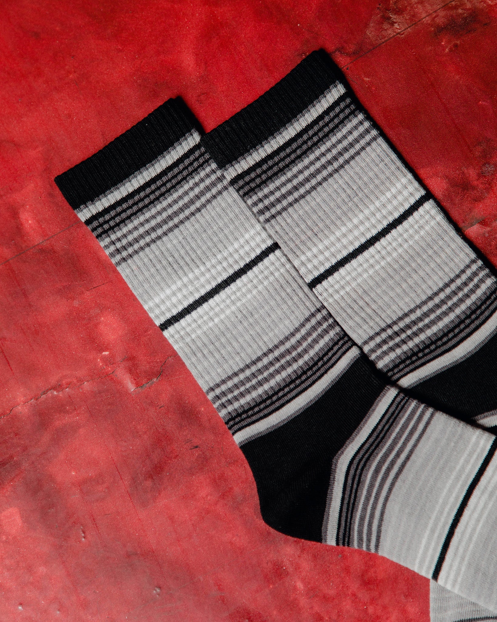 Serape Premium Crew Socks - Black & Gray - Dixxon Flannel Co.