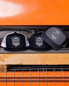 Shield Flat Bill Trucker Snapback - Dixxon Flannel Co.