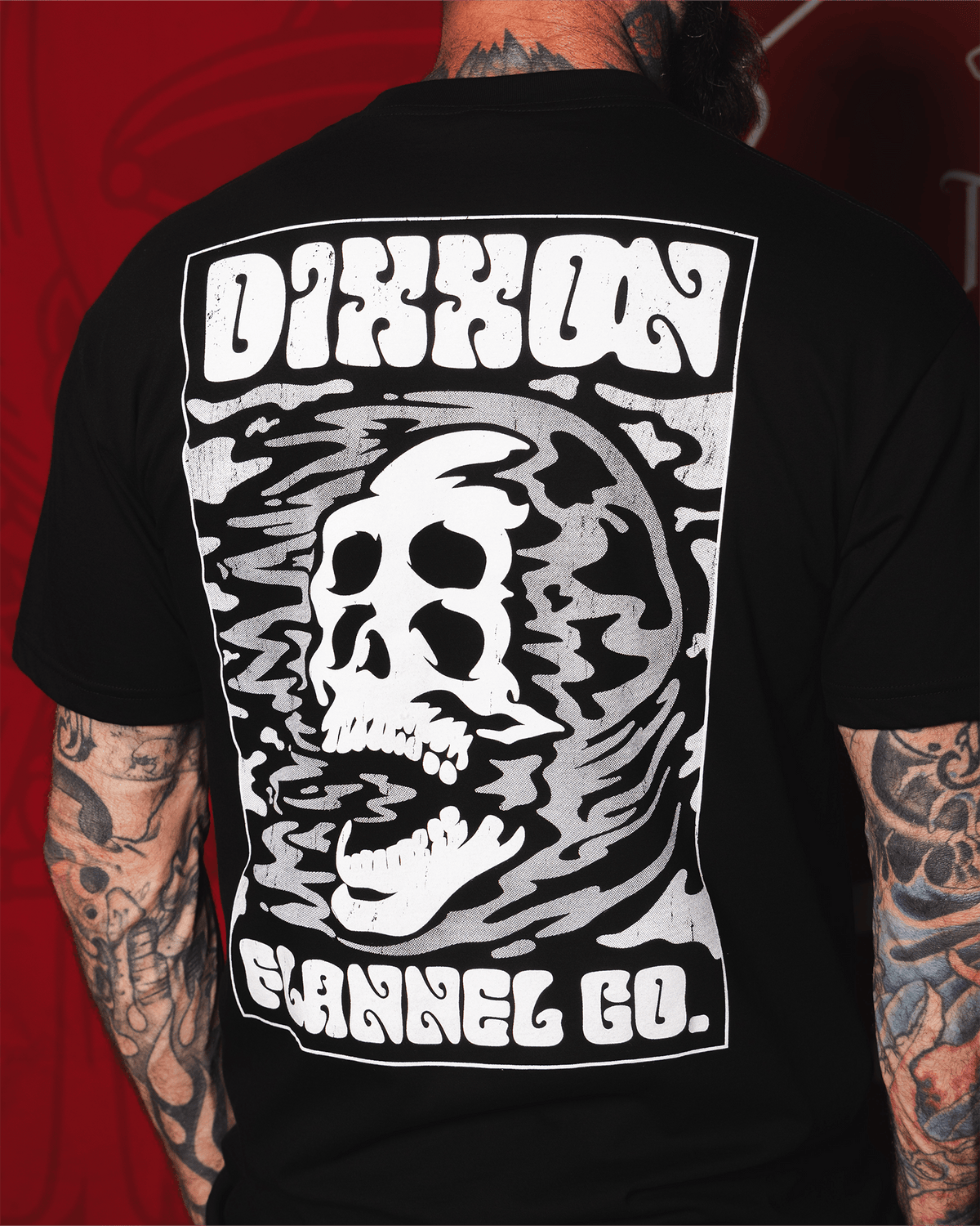 Skullwave T-Shirt - Black - Dixxon Flannel Co. view 2