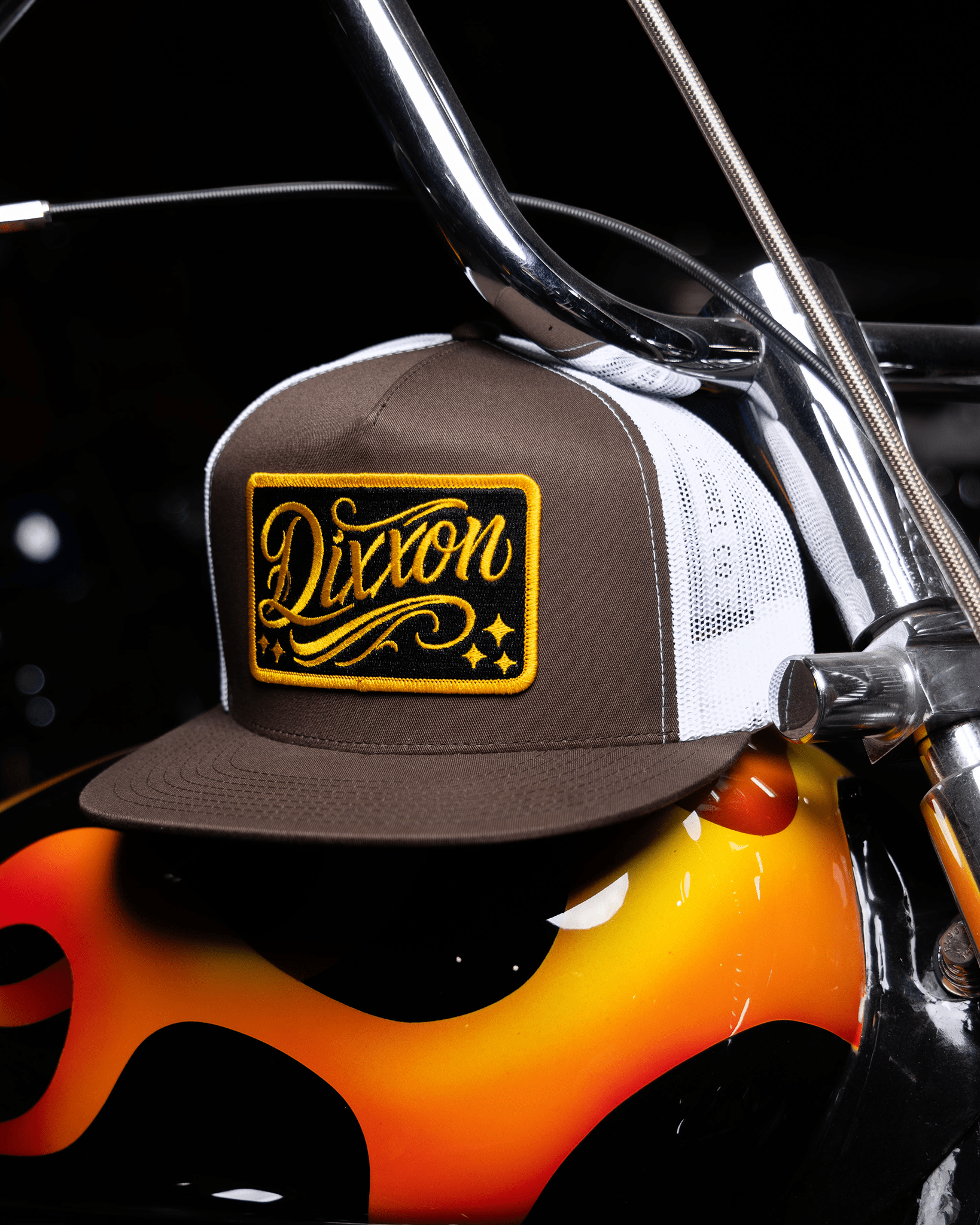 Slammed Flat Bill Trucker Snapback - Gold & Black - Dixxon Flannel Co.