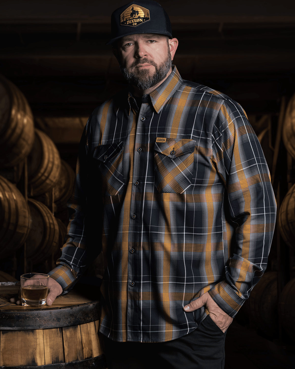 Smoked Oak Bamboo Long Sleeve - Dixxon Flannel Co. view 1