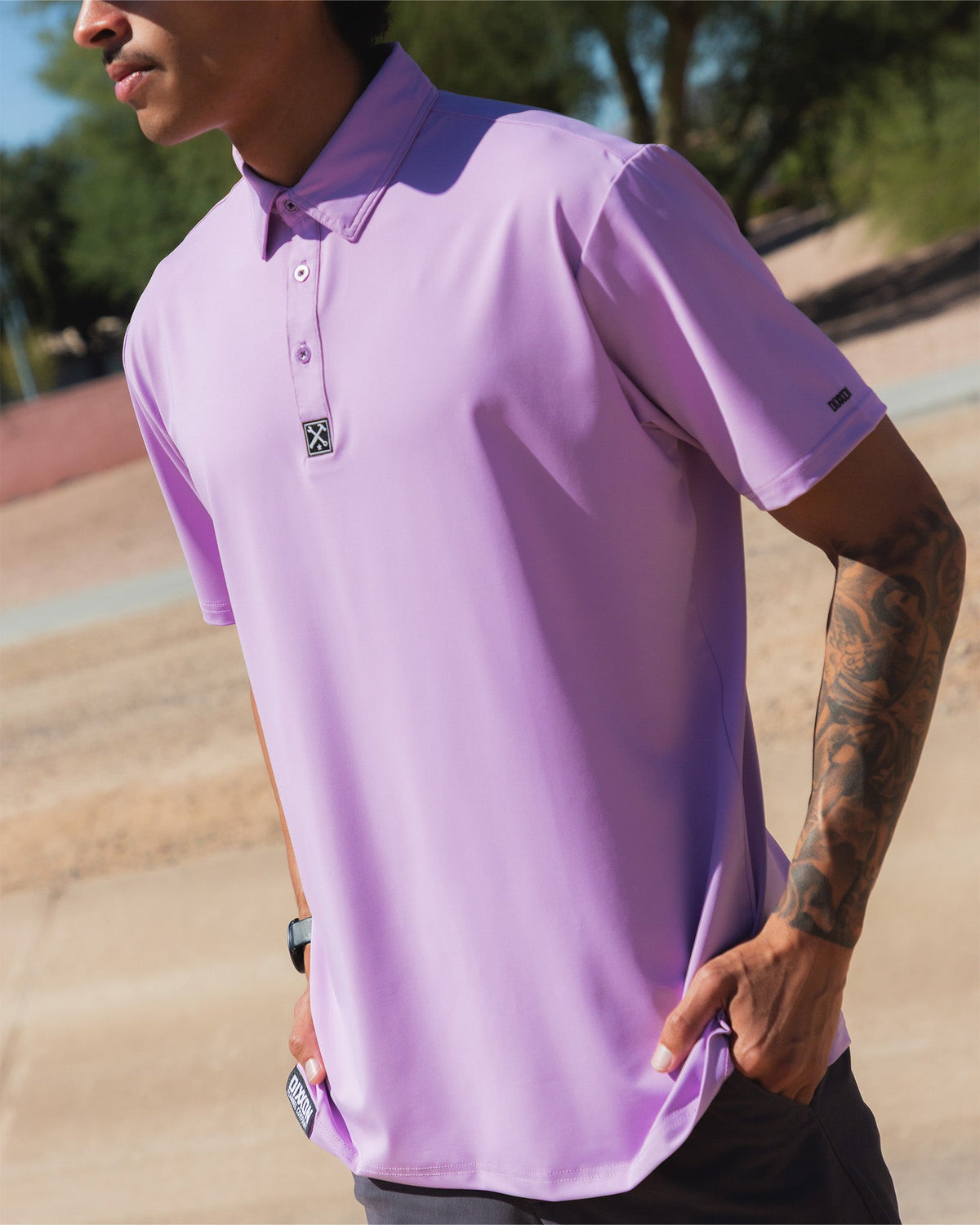 Solid Party Polo - Light Purple - Dixxon Flannel Co. view 4
