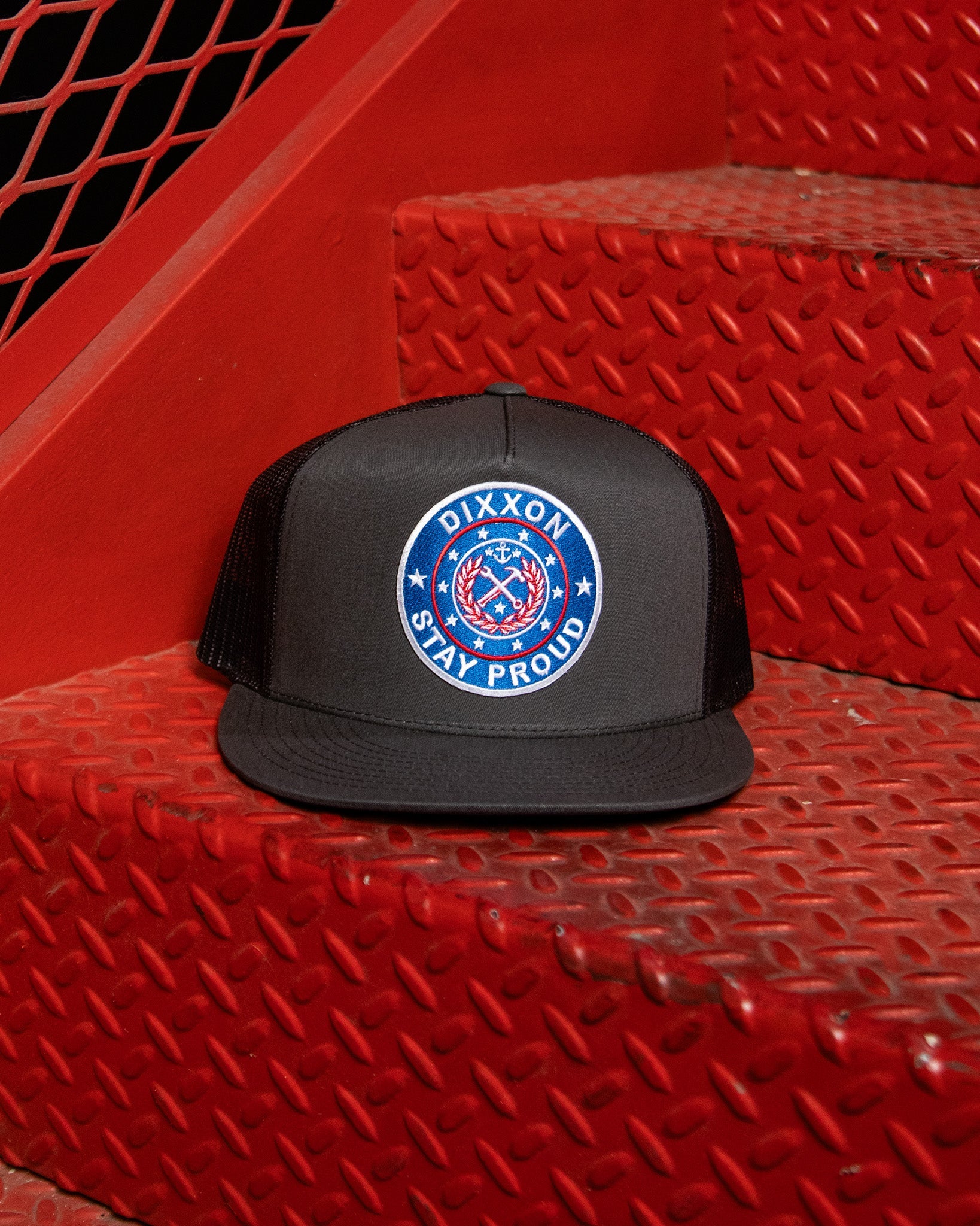Stay Proud Flat Bill Trucker Snapback - Dixxon Flannel Co.