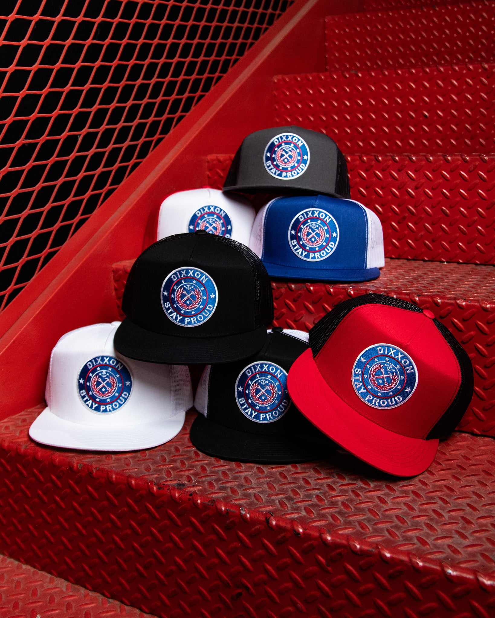 Stay Proud Flat Bill Trucker Snapback - Dixxon Flannel Co.