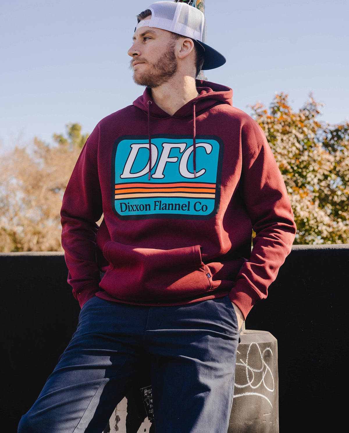 Steeze Pullover Hoodie - Maroon - view 7