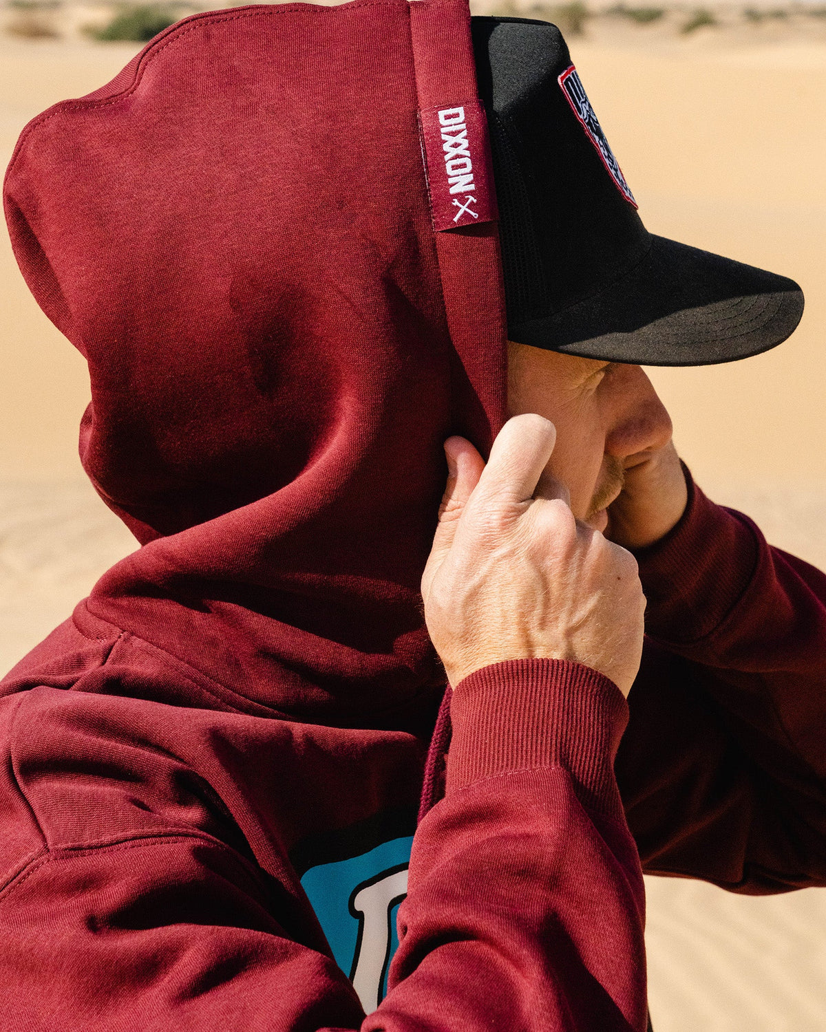 Steeze Pullover Hoodie - Maroon - view 4