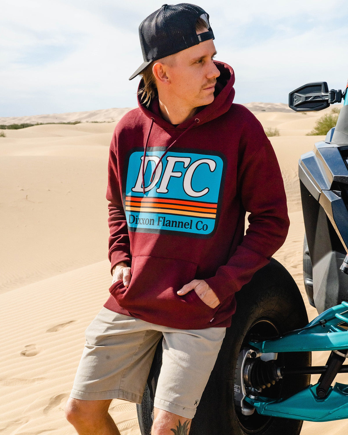 Steeze Pullover Hoodie - Maroon - view 1