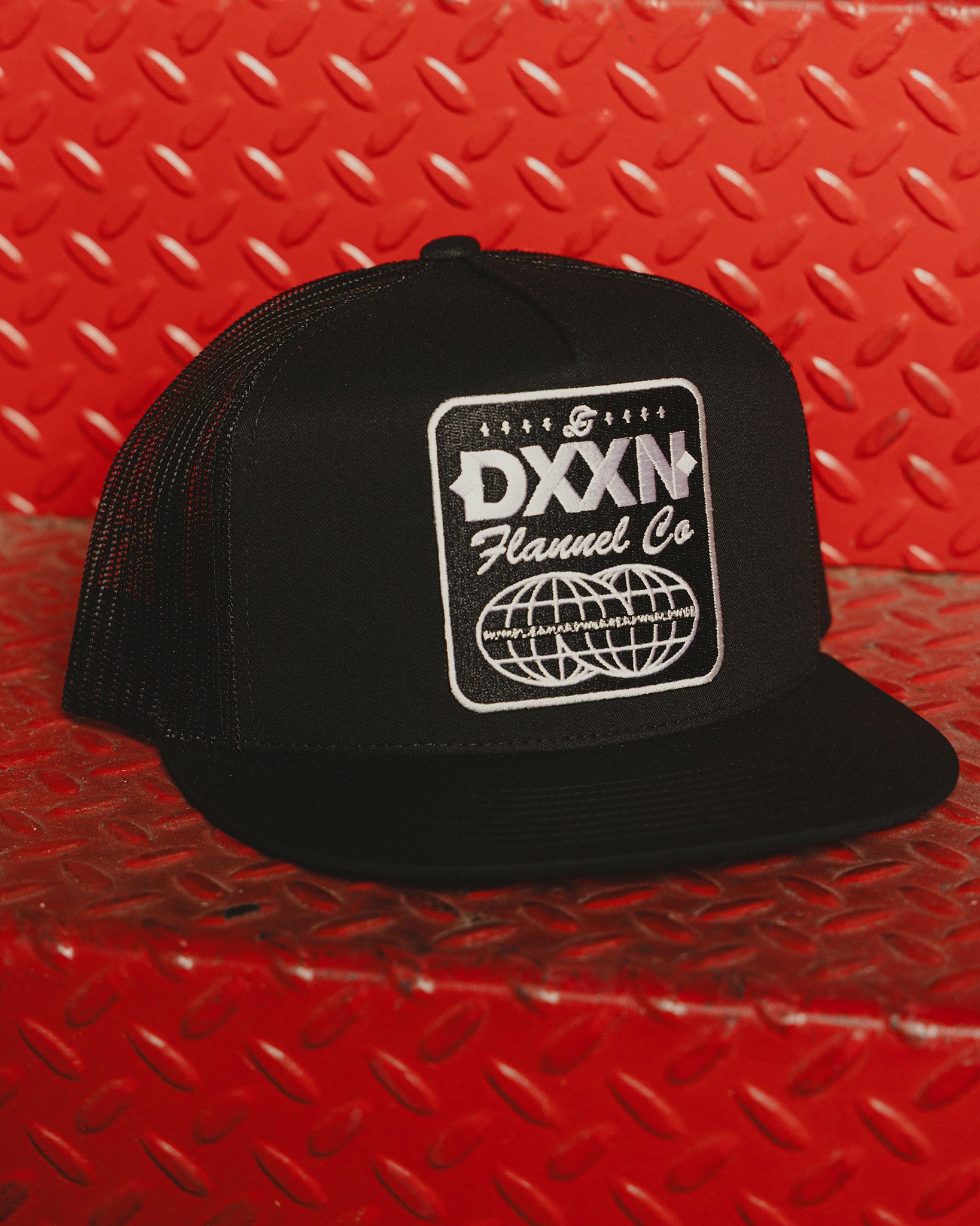 Tech Logo Flat Bill Trucker Snapback - Dixxon Flannel Co.