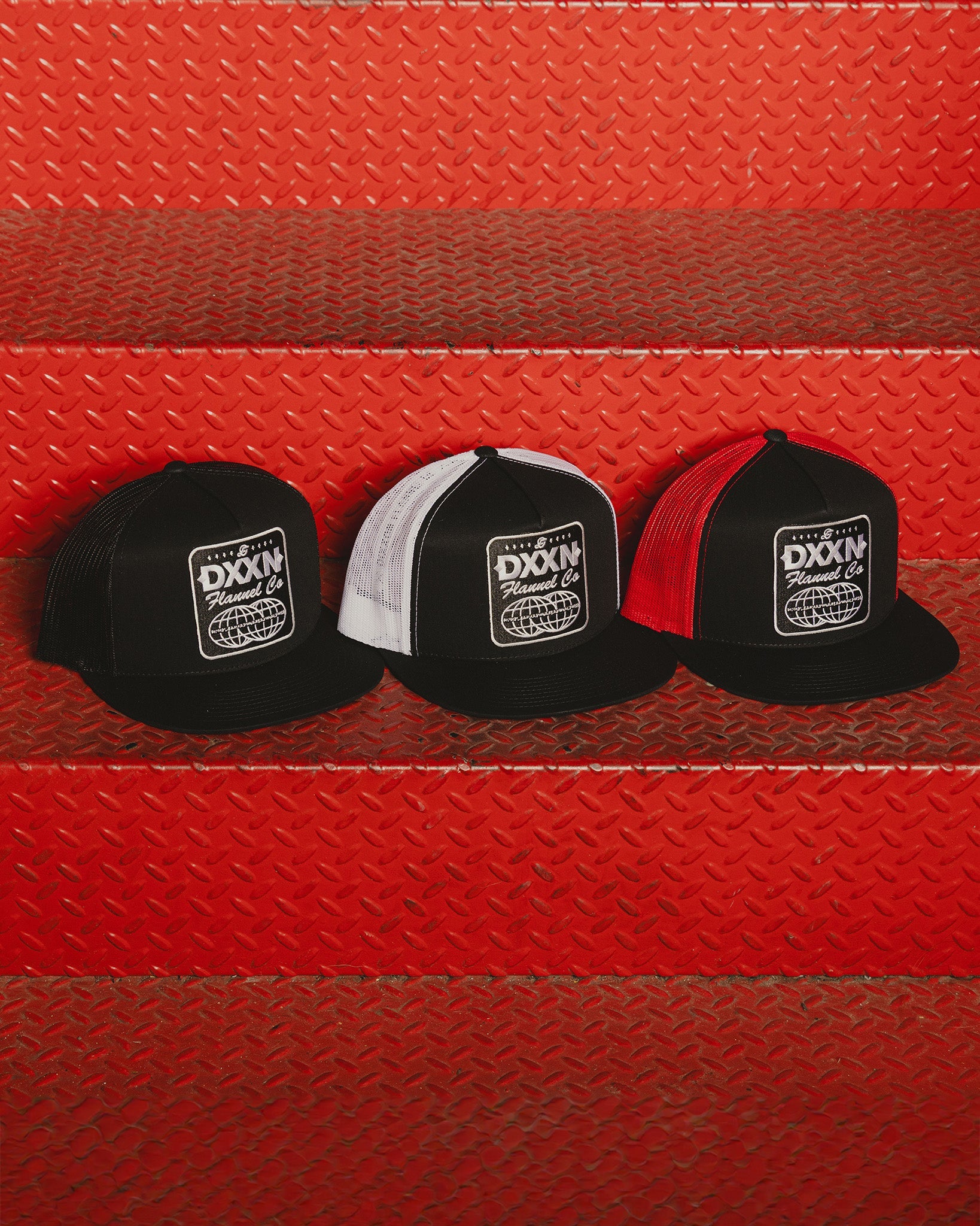 Tech Logo Flat Bill Trucker Snapback - Dixxon Flannel Co.