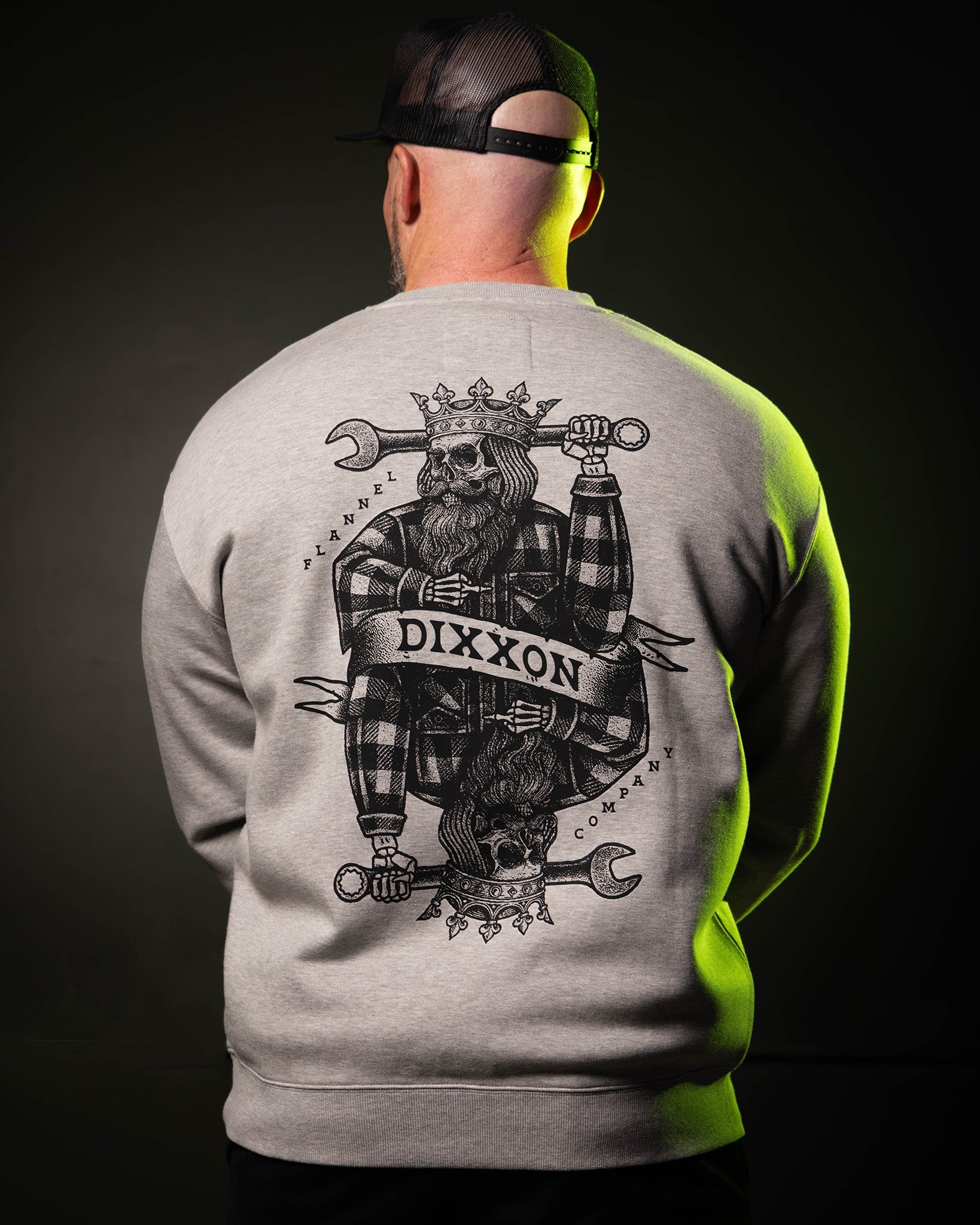 The King Crewneck Sweatshirt - Heather Gray - Dixxon Flannel Co.