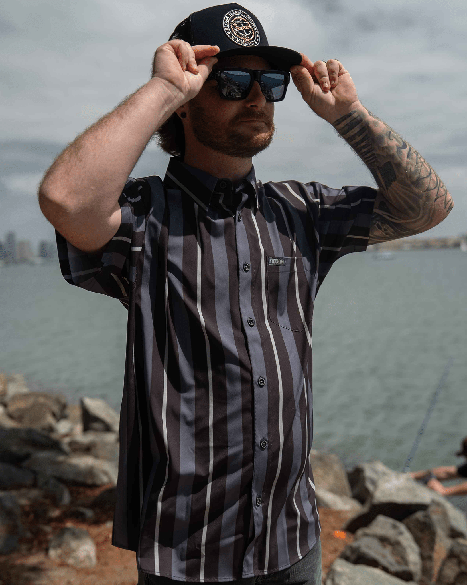 The Marina Party Shirt - Gray & Black - Dixxon Flannel Co.