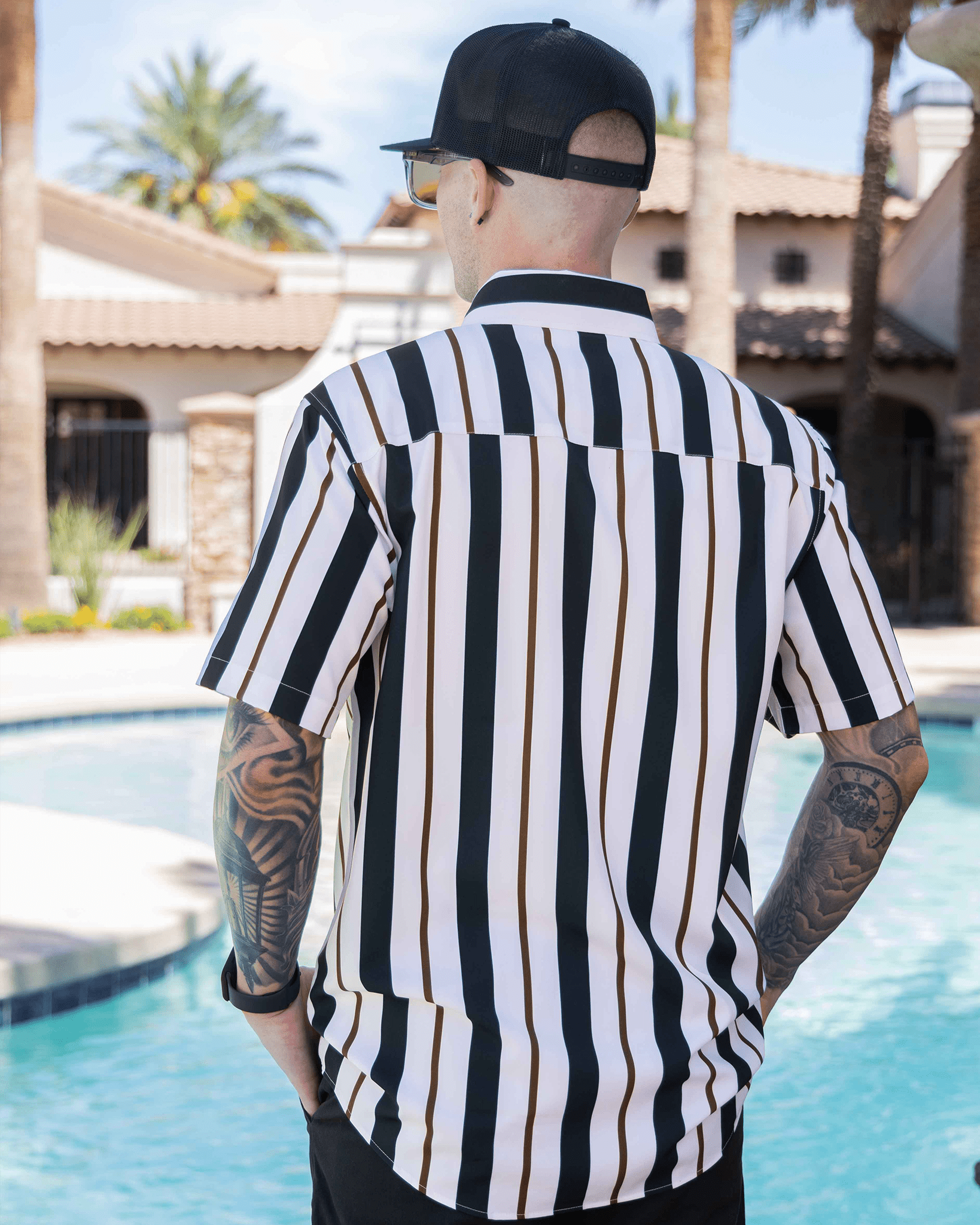 The Marina Party Shirt - Navy & White - Dixxon Flannel Co.