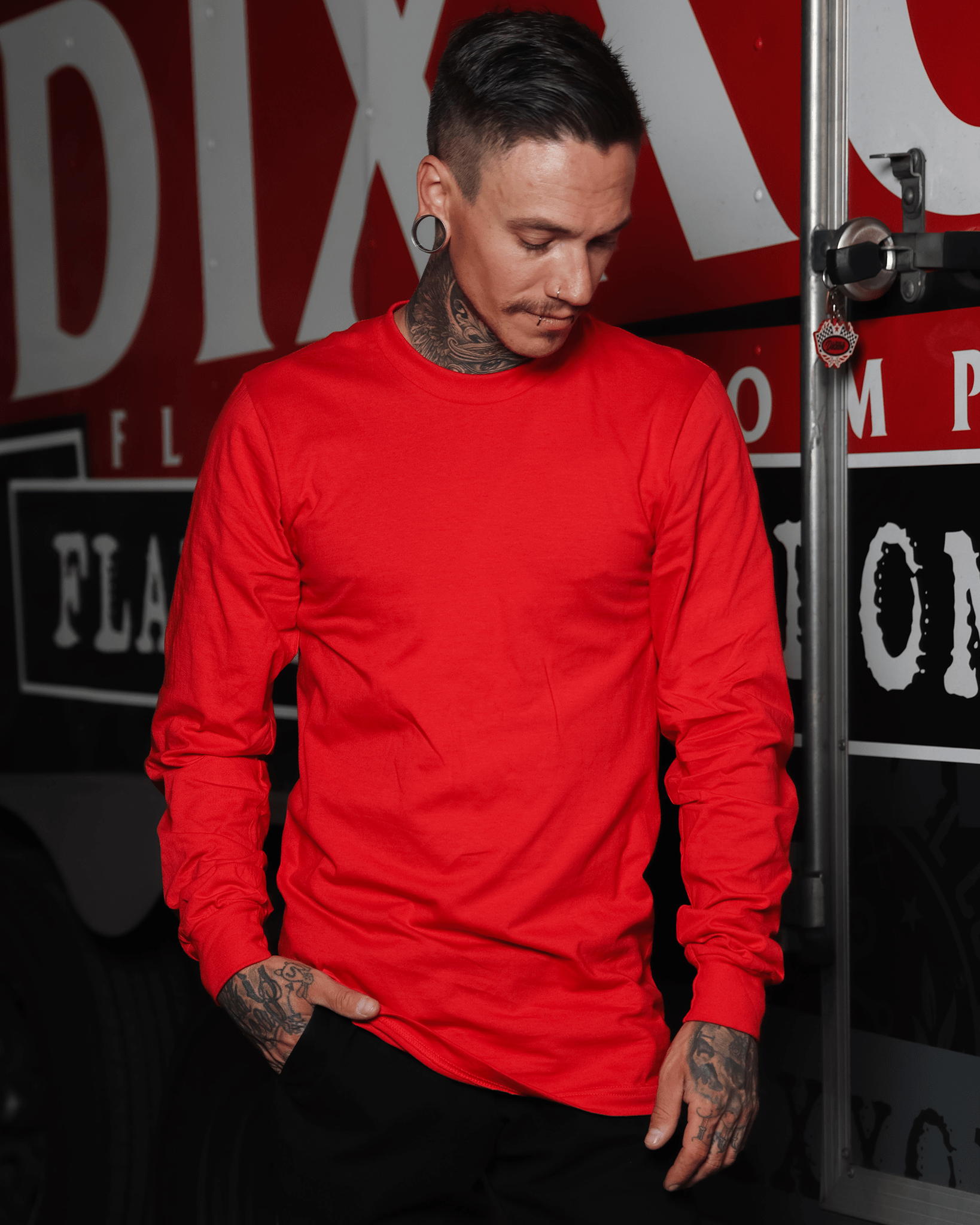 The Perfect Long Sleeve Tee - Red - Dixxon Flannel Co.