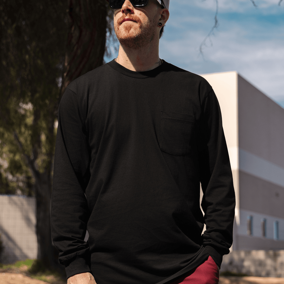The Perfect Long Sleeve Tee - Black | Dixxon Flannel Co.